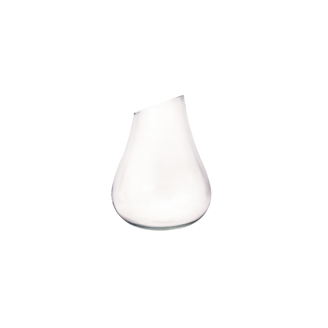 VASE VINTAGE TRANSPARANT EN VERRE 20x16x16CM VASE VINTAGE TRANSPARANT EN VERRE 20x16x16CM