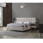 BALABA PACK LIT AVEC RANGEMENT+ 2 CHEVETS + COMMODE + MIROIR