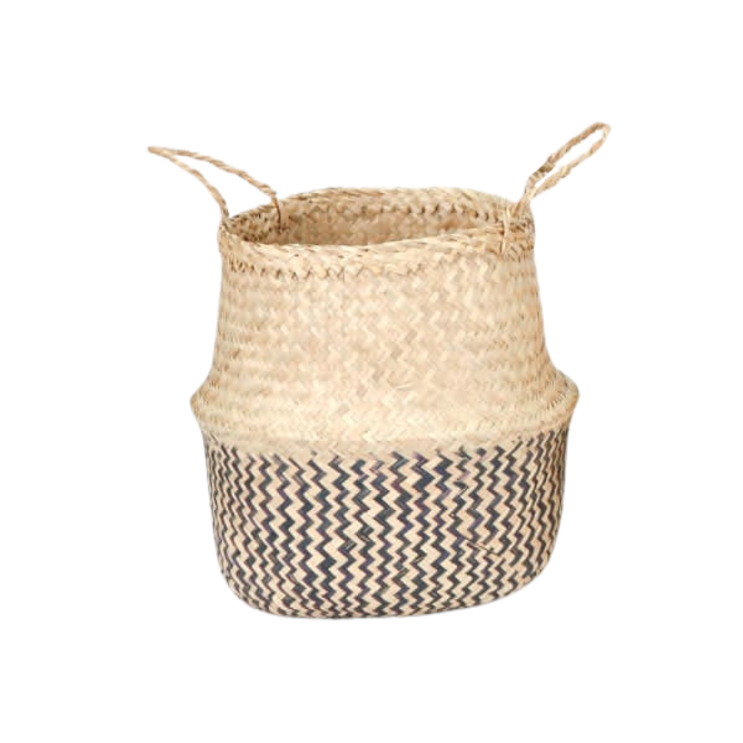 VETNAM PANIER OSIER BEIGE / NOIR 40x19x51 CM VETNAM PANIER OSIER BEIGE / NOIR 40x19x51 CM