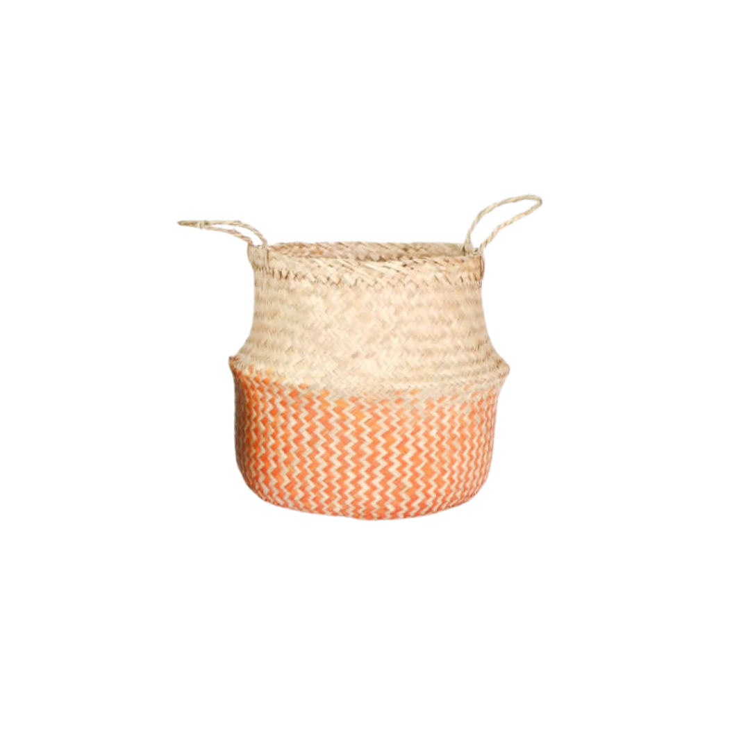 VETNAM PANIER OSIER BEIGE / ORANGE 26x15x38 CM VETNAM PANIER OSIER BEIGE / ORANGE 26x15x38 CM