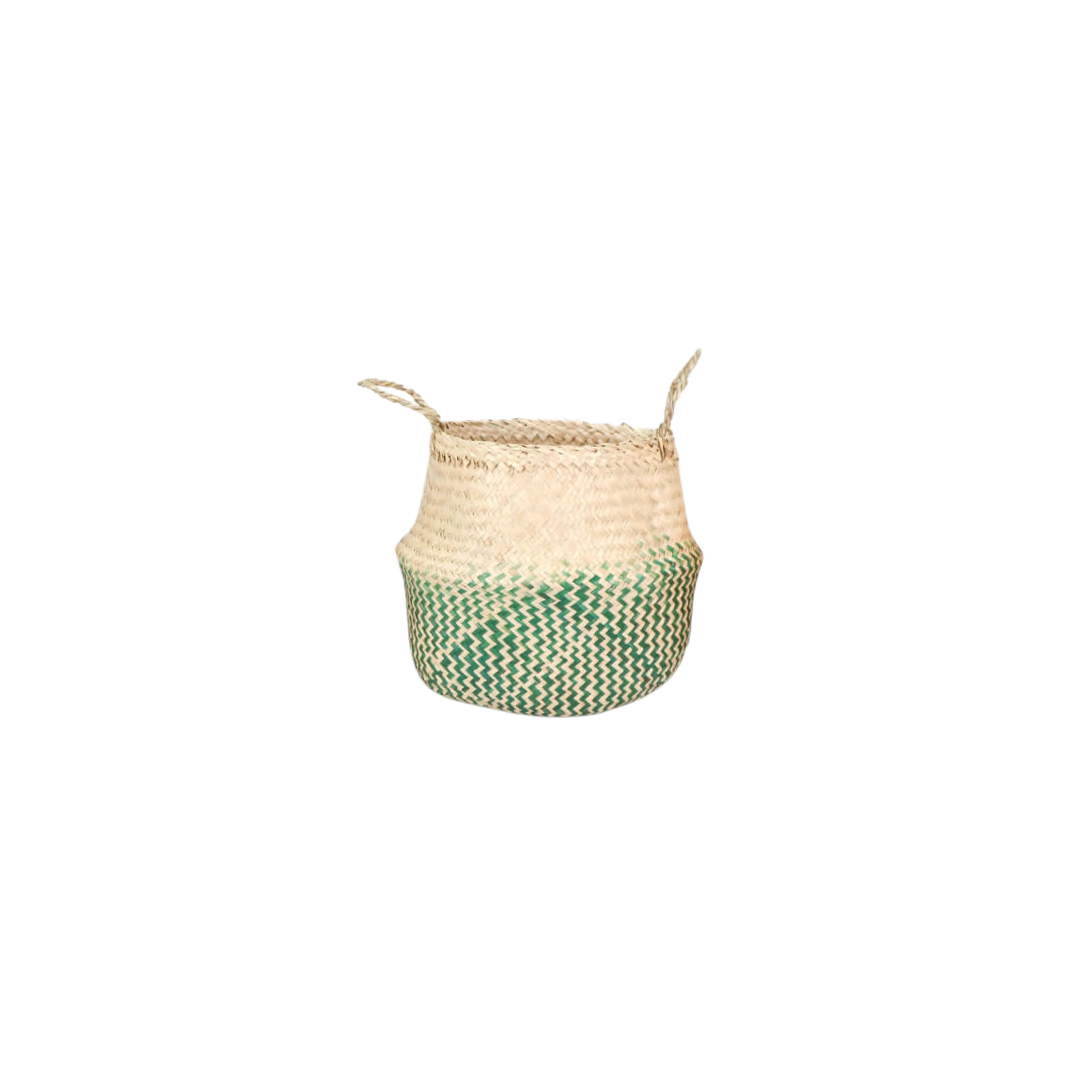 VETNAM PANIER OSIER BEIGE/VERT 16x10x26 CM VETNAM PANIER OSIER BEIGE/VERT 16x10x26 CM