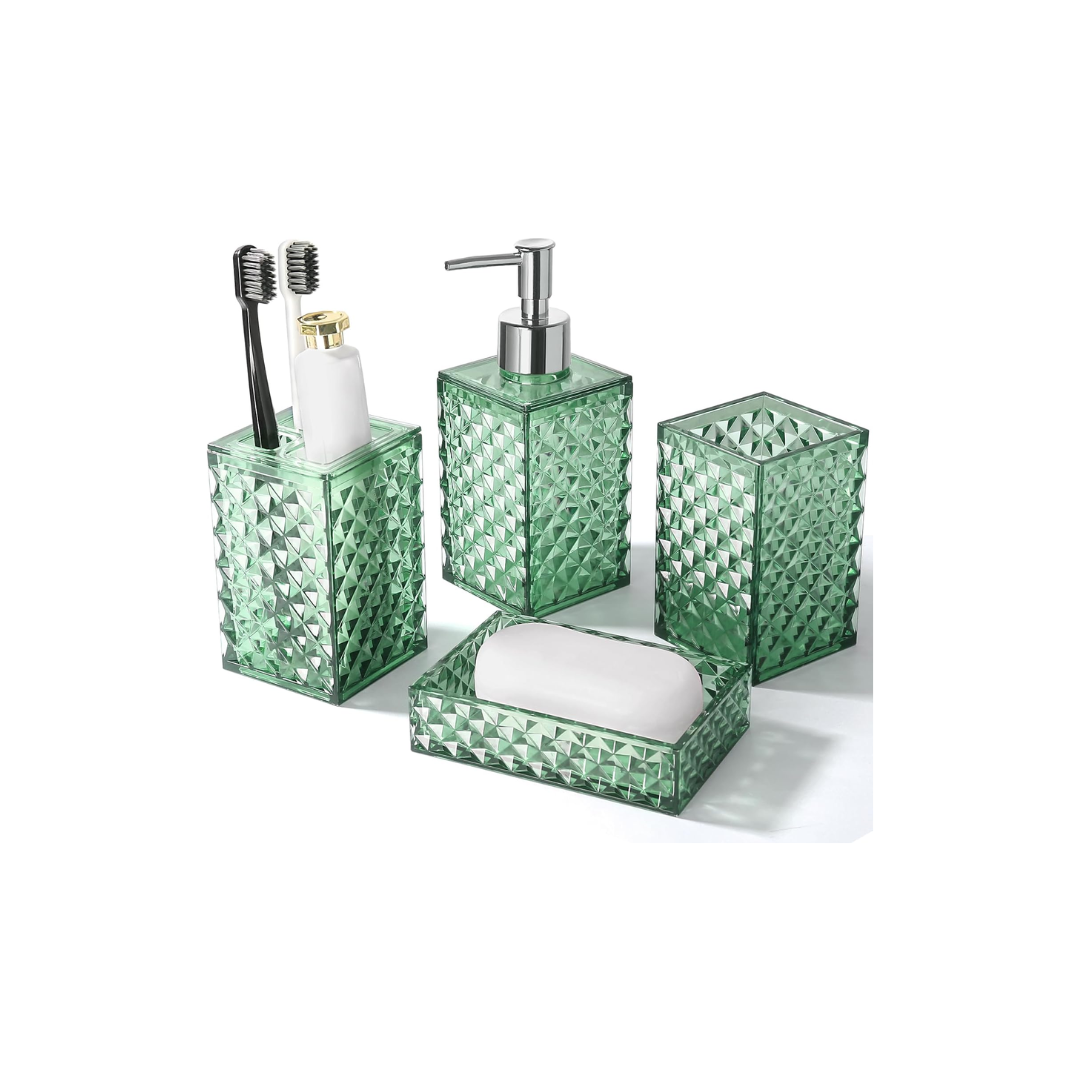 VIRO ENSEMBLE D'ACCESSOIRES SALLE DE BAIN EN ACRYLIQUE 5 PCS VIRO ENSEMBLE D'ACCESSOIRES SALLE DE BAIN EN ACRYLIQUE 5 PCS