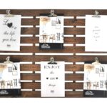 CADRE PHOTOSTRUCTURE EN BOIS AVEC 6 CLIPS 37X54X3.5CM