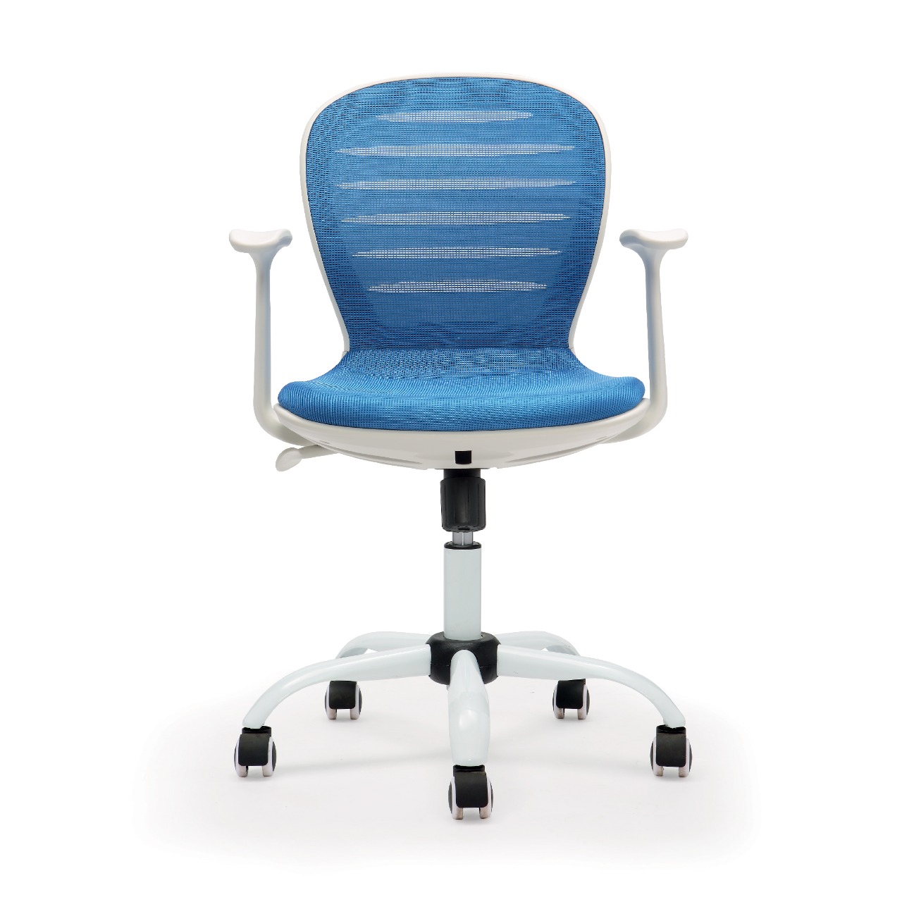 CANDY CHAISE OPERATEUR BLANC TISSU BLEU CANDY CHAISE OPERATEUR BLANC TISSU BLEU