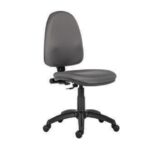 CHAISE OPERATEUR EN TISSU NOIR