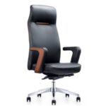 Ensemble EQUINOX: fauteuil president A1628 +2 fauteuils visiteurs/ luge C1628 PU Noir