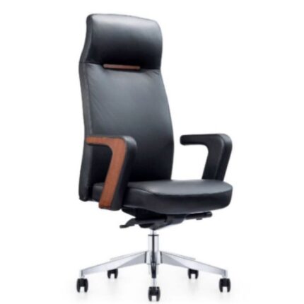 Ensemble EQUINOX: fauteuil president A1628 +2 fauteuils visiteurs/ luge C1628 PU Noir
