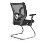 FAUTEUIL VISITEUR SIMON EN MESH NOIR