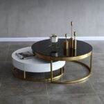 TABLE BASSE DENIS NOIR ET BLANC