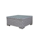 ZANZIBAR SALON AVEC POUF + TABLE  STRUCTURE ALUMINUM