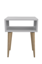 TABLE CHEVET COL BLANC