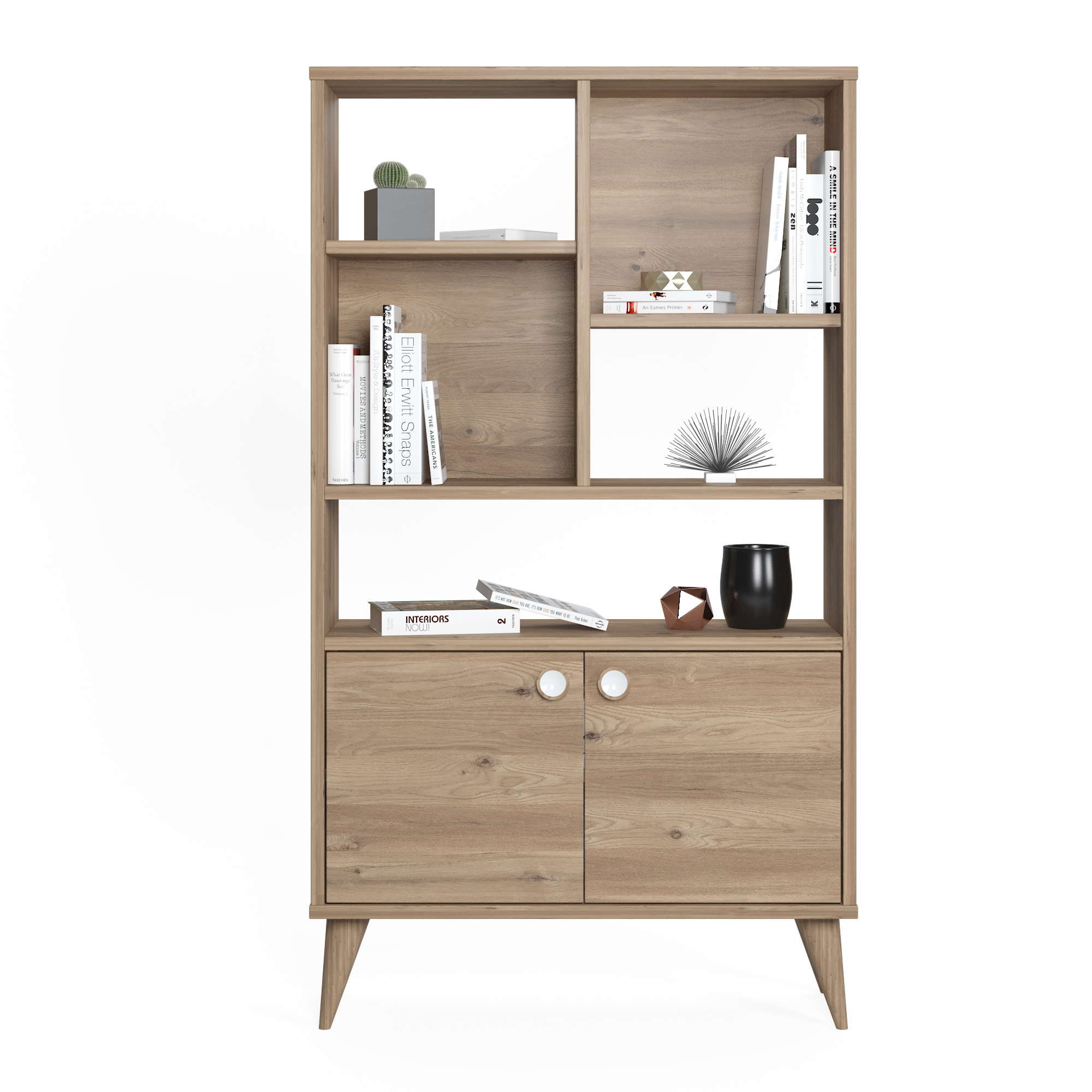 VEGA BIBLIOTHEQUE 131X35X75  VARNA OAK