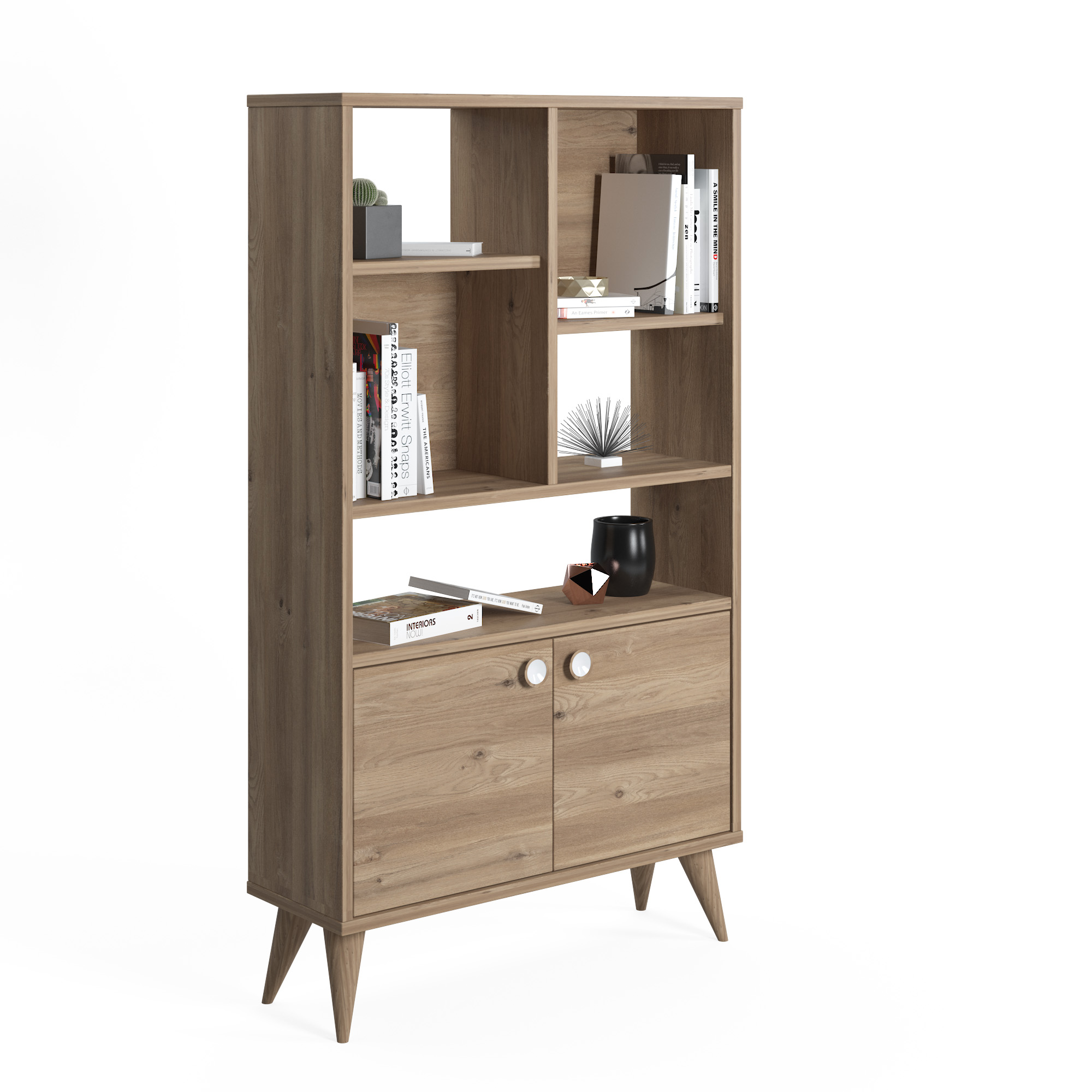 VEGA BIBLIOTHEQUE 131X35X75  VARNA OAK