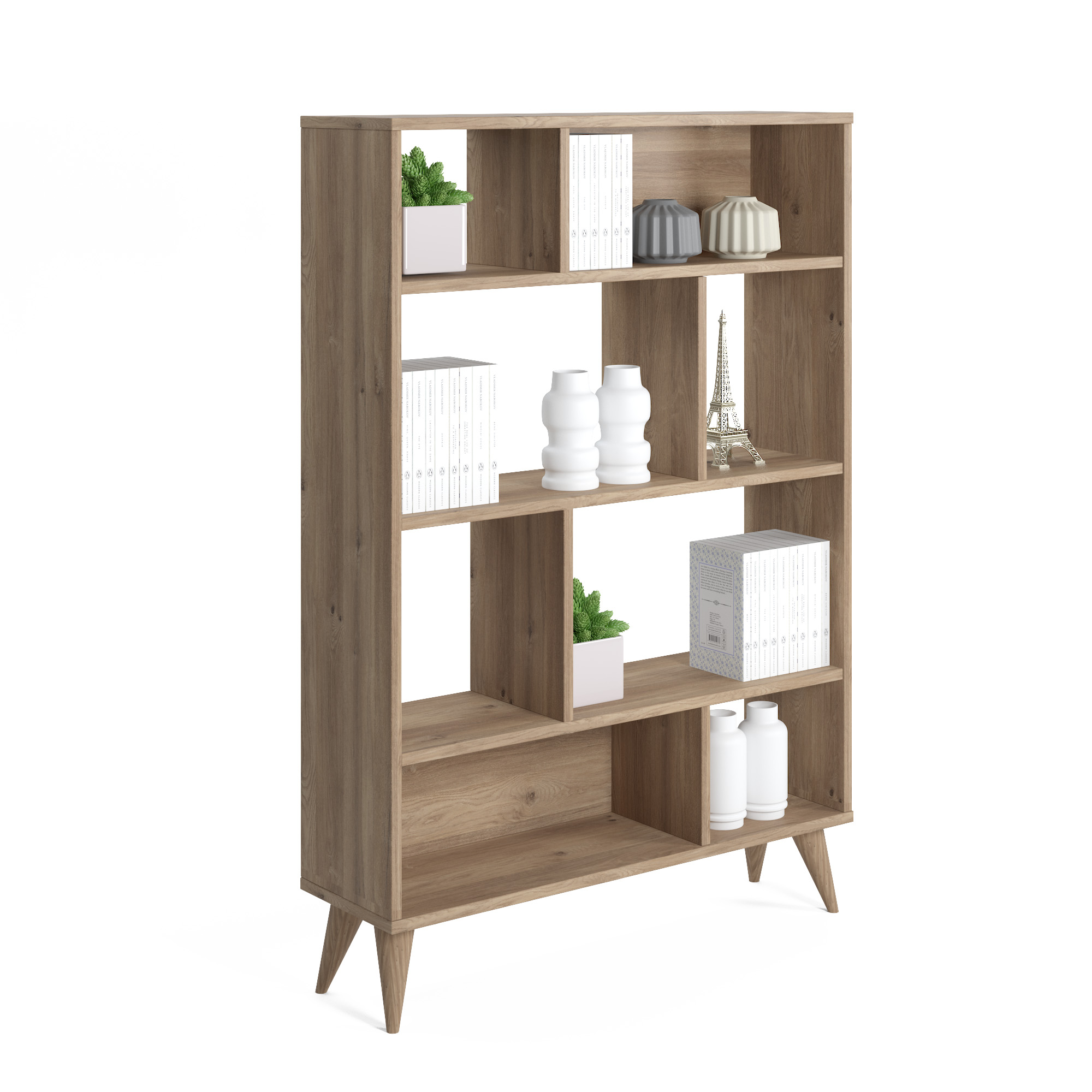 VEGA  BIBLIOTHEQUE LARGE  131X25X90 CM VICTRIA WALNUT
