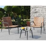 BALCON 2 CHAISES + TABLE BASSE