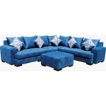 SALON ROME CORNER 295 X 250 CM + POUF GRATUIT