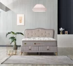 HARMONY LIFE PACK LIT+SOMMIER 160x200 AVEC RANGEMENT+2 CHEVETS