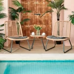 BRISTO 2 CHAISES + TABLE D'APPOINT