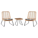 BRISTO 2 CHAISES + TABLE D'APPOINT
