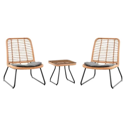 BRISTO 2 CHAISES + TABLE D'APPOINT