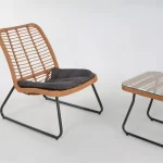 BRISTO 2 CHAISES + TABLE D'APPOINT
