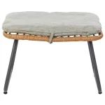 PALM 2 CHAISES+2POSES PIEDS+TABLE D'APPOINT