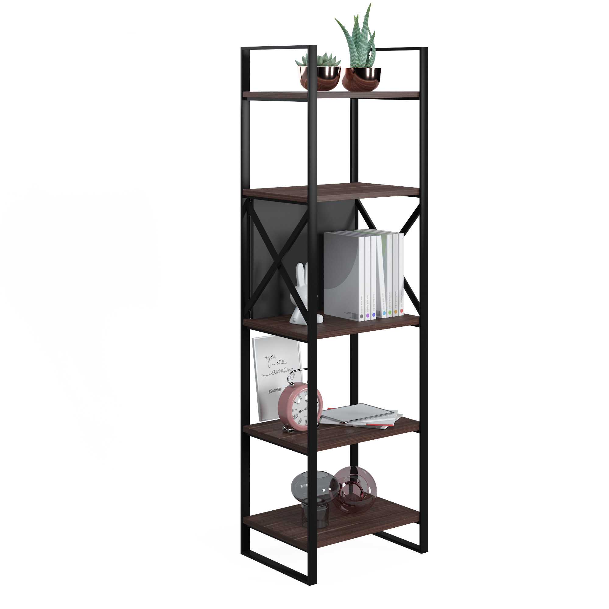 META NARROW BIBLIOTHEQUE VICTRIA WALNUT