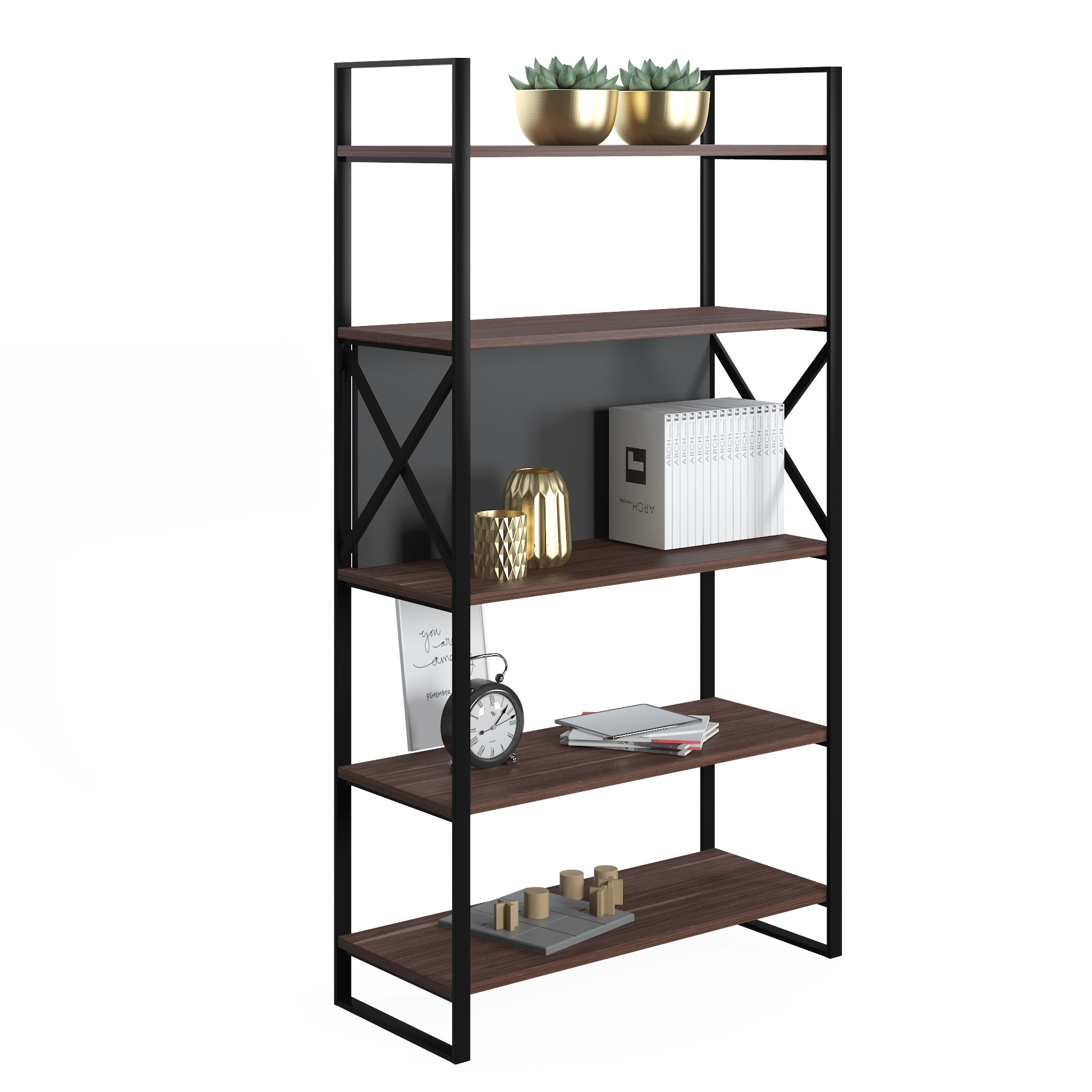 META BIBLIOTHEQUE LARGE VICTRIA WALNUT