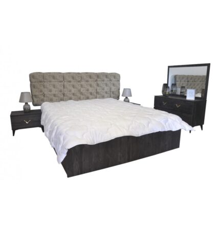 PACK TRESOR : lit 160 x 200 + 2 chevets + commode + miroir