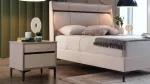 ORION PACK LIT 180X200 CM + 2 CHEVETS + COMMODE + MIROIR + POUF