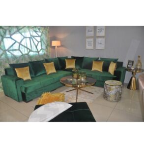 SALON ROME CORNER 295 X 250 CM + POUF GRATUIT