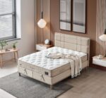 TESLA SOMMIER AVEC RANGEMENT+MATELAS+LINGE DE LIT