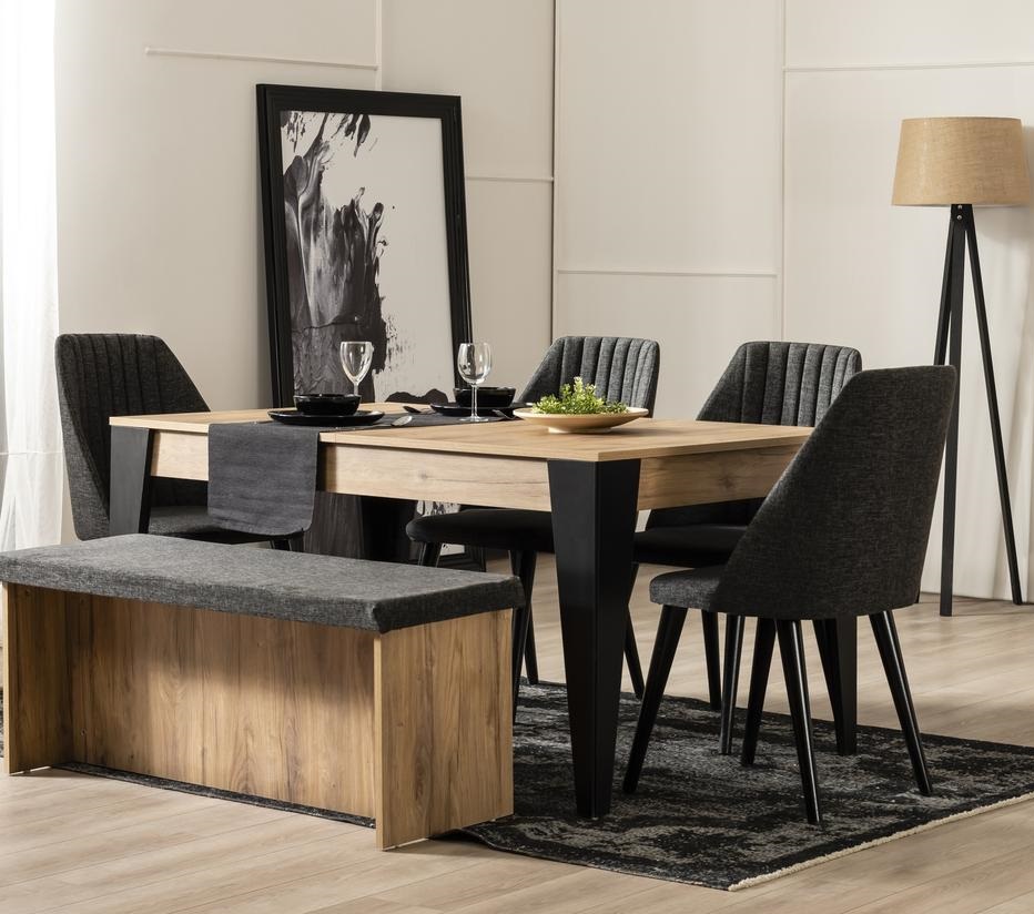 POLITE Table salle a manger + 6 chaises POLITE Table salle a manger + 6 chaises