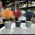 POT CERAMIQUE AV PLANTE ARTIF 10x11/30 a  40 – Image 3