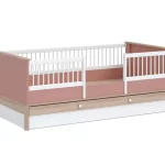 BONO PINK LIT BÉBÉ AVEC RANGEMENT