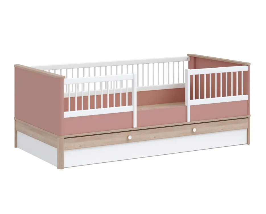 bono-pink-cocuk-karyola.jpg BONO PINK LIT BÉBÉ AVEC RANGEMENT – Image 1