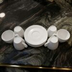 PACK DE 6 TASSE+6 SOUS TASSEAU LAIT