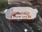 PLAT A FOUR AVEC MAIN MAUVEL 33X22CM – Image 2